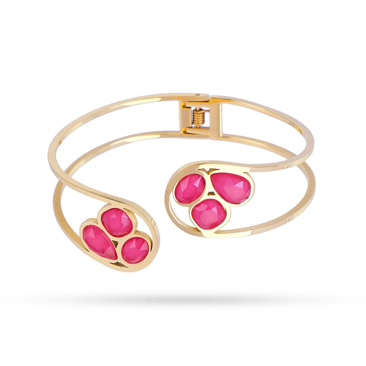 CONJUNTO DROPS ROSA: anillo, collar y pulsera Anartxy