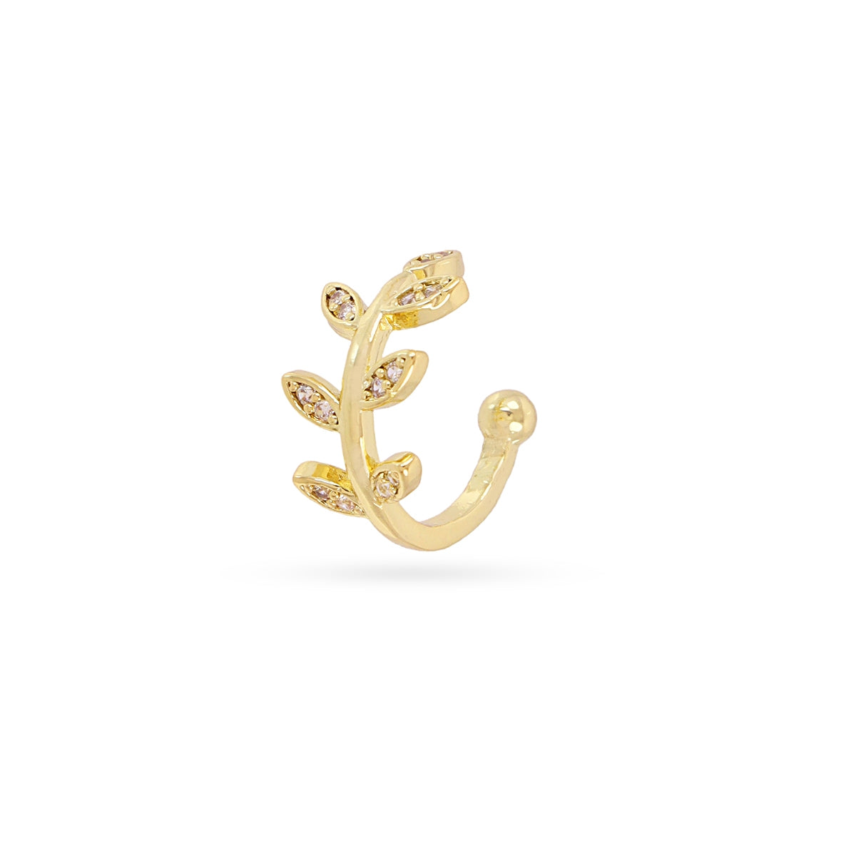 Ear cuff rama circonitas Dorado Anartxy