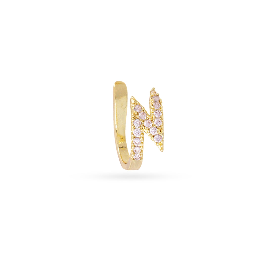 Ear cuff rayo circonitas Dorado Anartxy