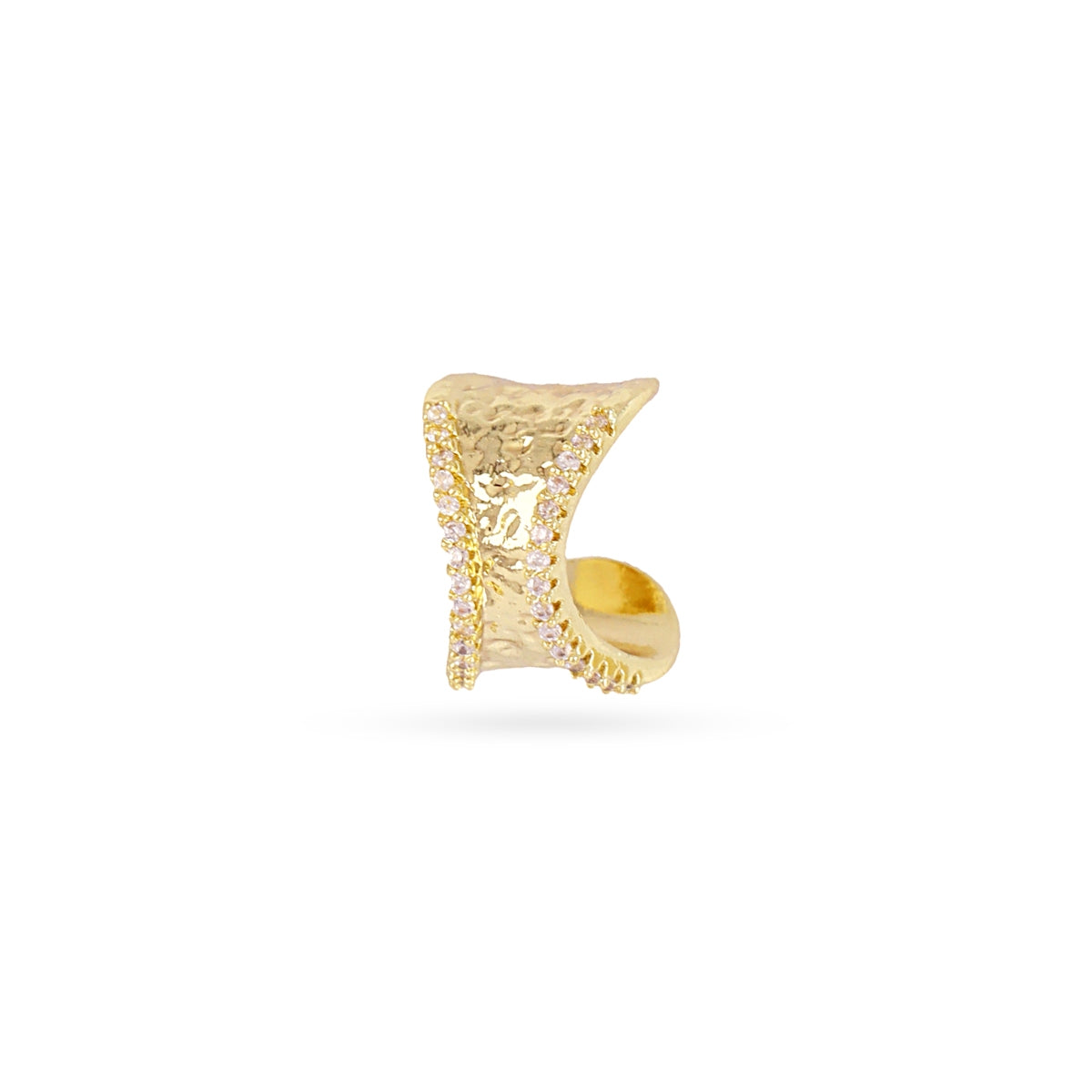 Ear cuff textura volumen Dorado Anartxy