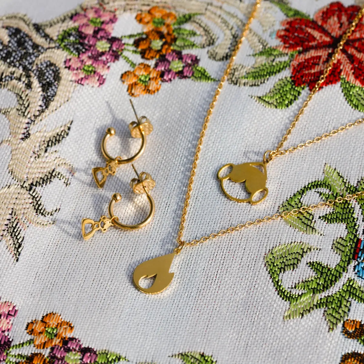 Pendientes Fallas Fallereta Dorado Anartxy