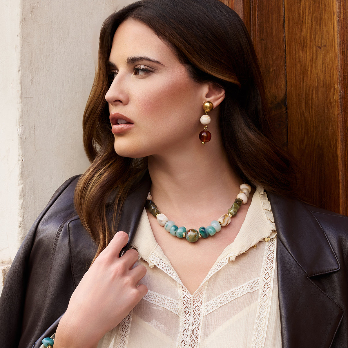 Collar Marbles Soul Turquesa Anartxy