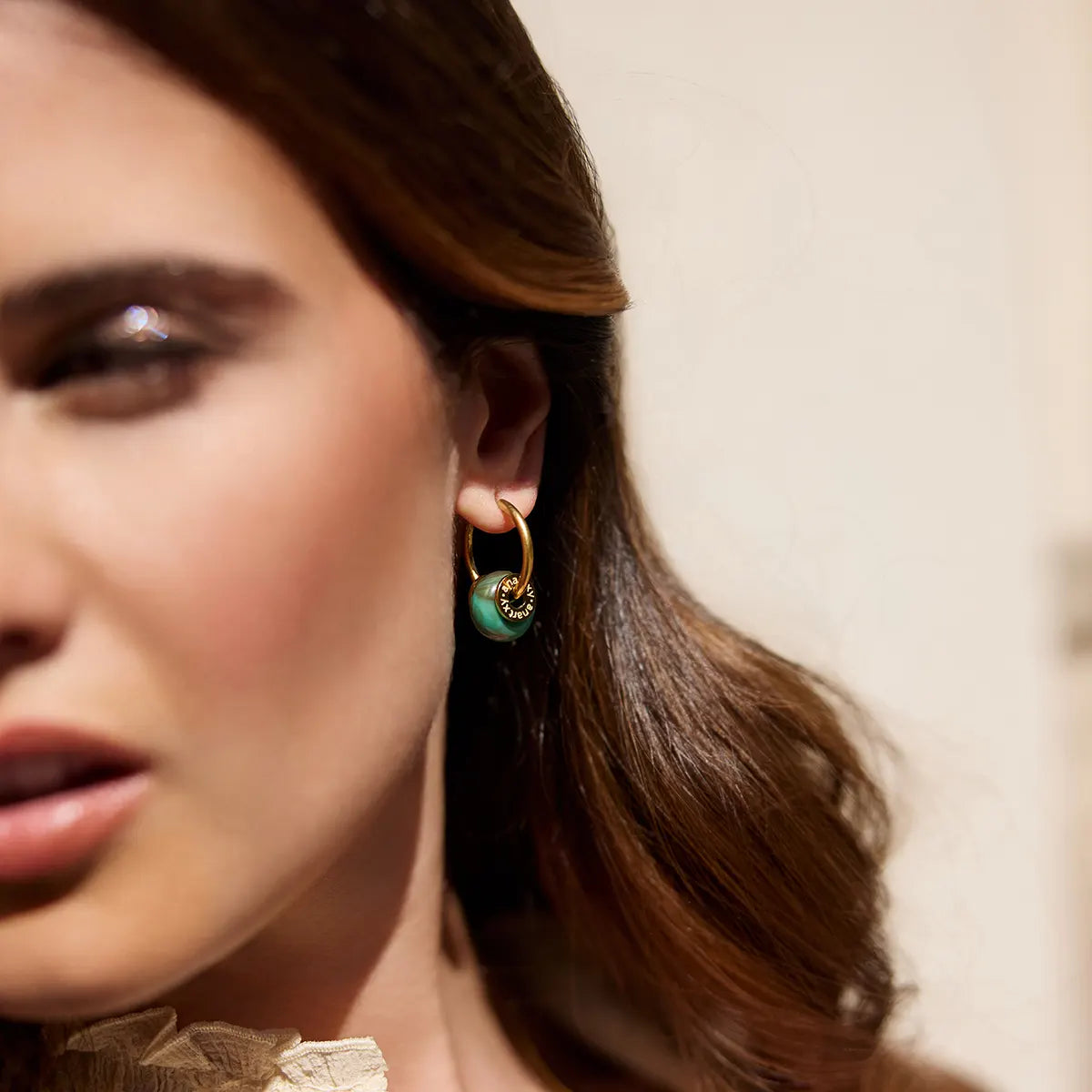 Pendientes Marbles Slow Turquesa Anartxy