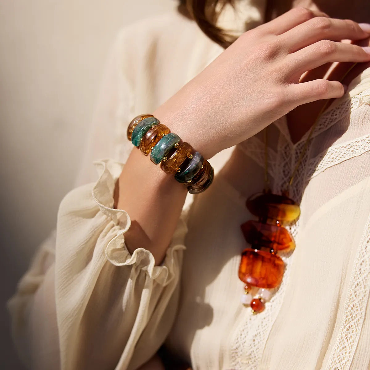 Pulsera Marbles Cairo Turquesa Anartxy