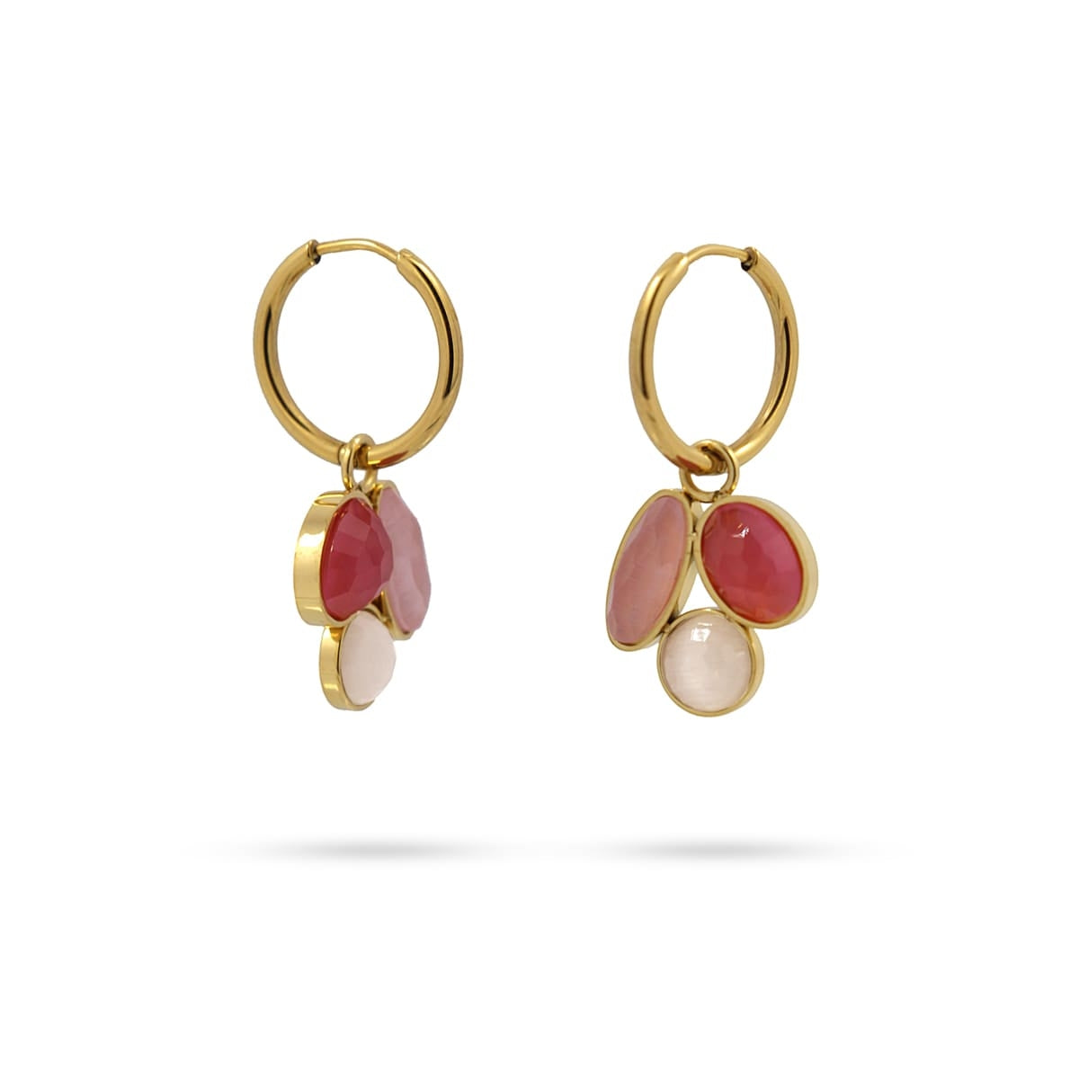 Mini aros Loto Rosa Anartxy