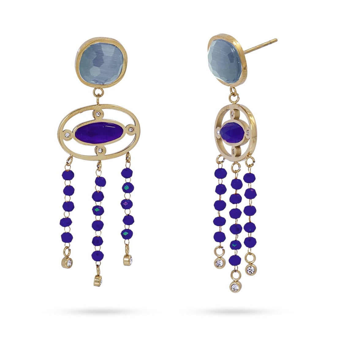 Pendientes Alhelí Azul Anartxy