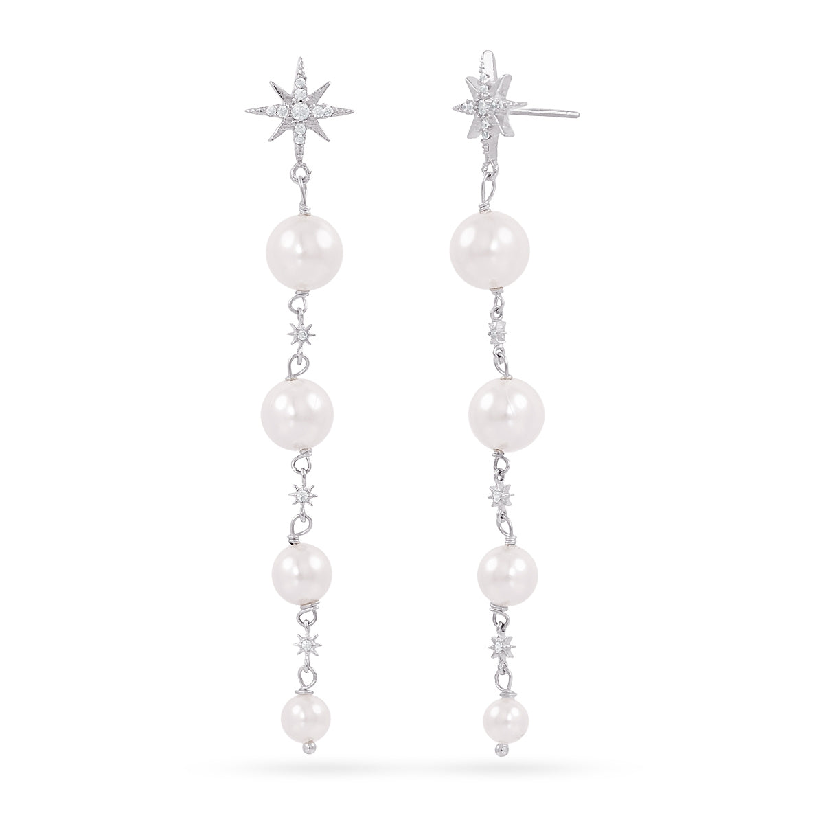 Conjunto Alma Perlas plateado Anartxy