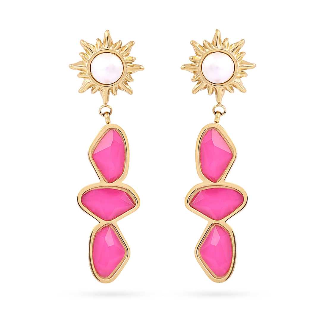 Pendientes Aqua Kalyra Dorado Anartxy