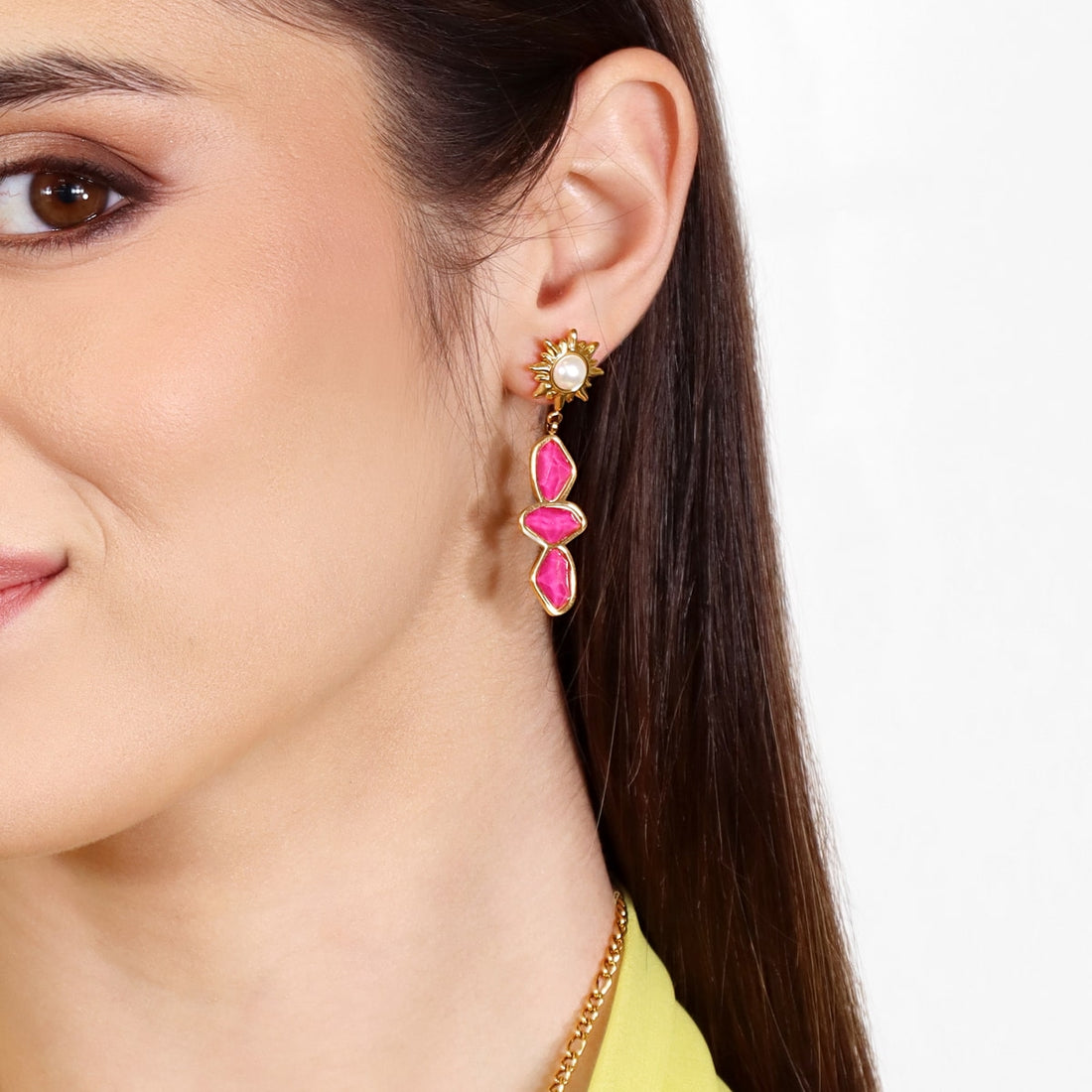Pendientes Aqua Kalyra Dorado Anartxy