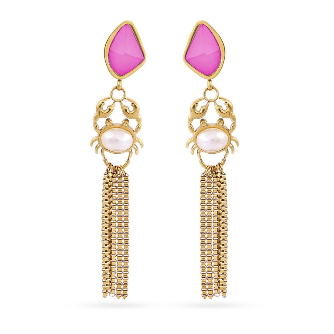 Pendientes Aqua Myth Dorado Anartxy
