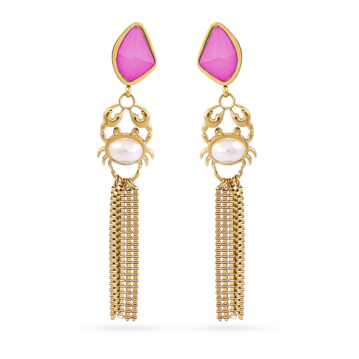 Pendientes Aqua Myth Dorado Anartxy