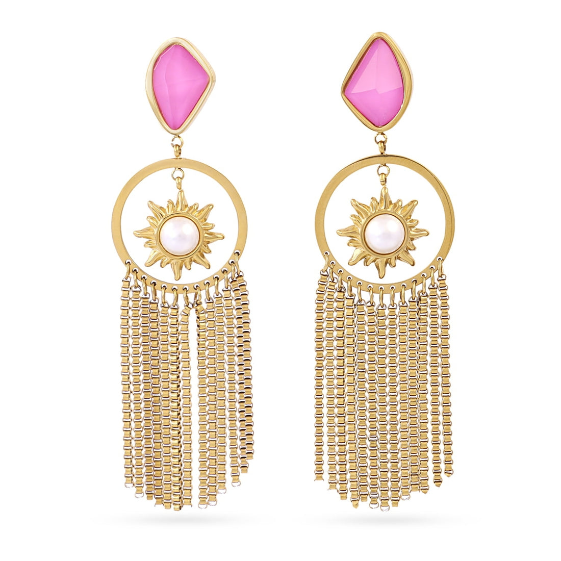 Pendientes Aqua Oryss Dorado Anartxy