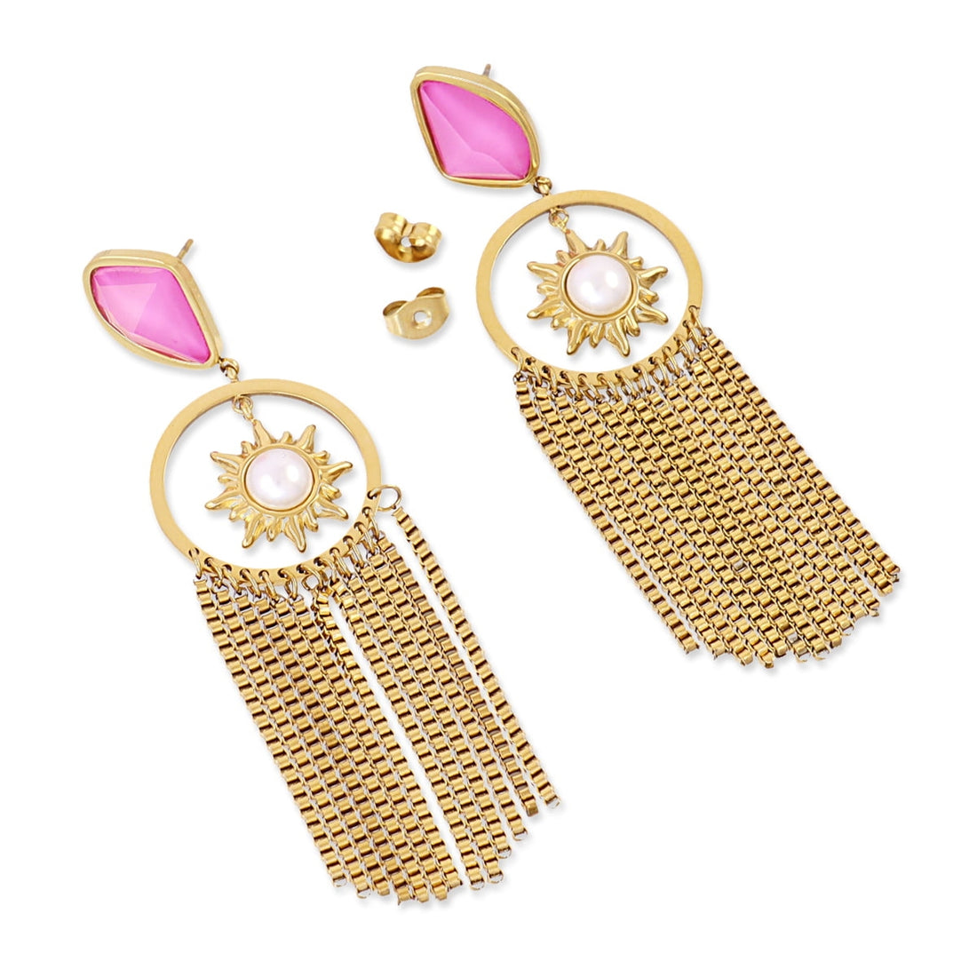 Pendientes Aqua Oryss Dorado Anartxy