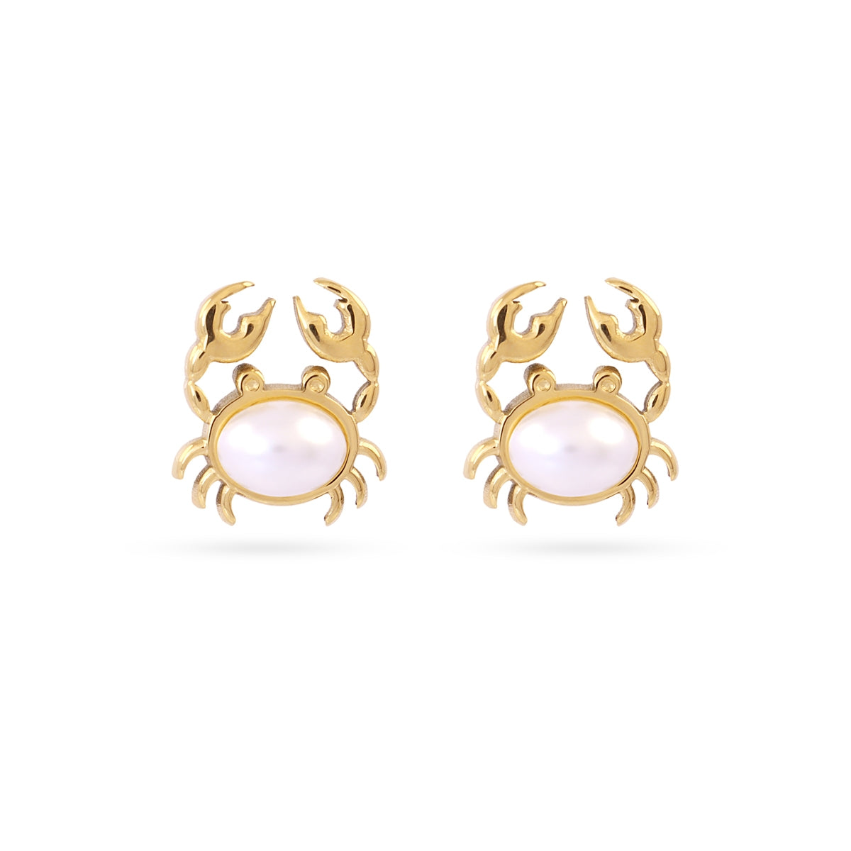Pendientes Aqua Silt Dorado Anartxy