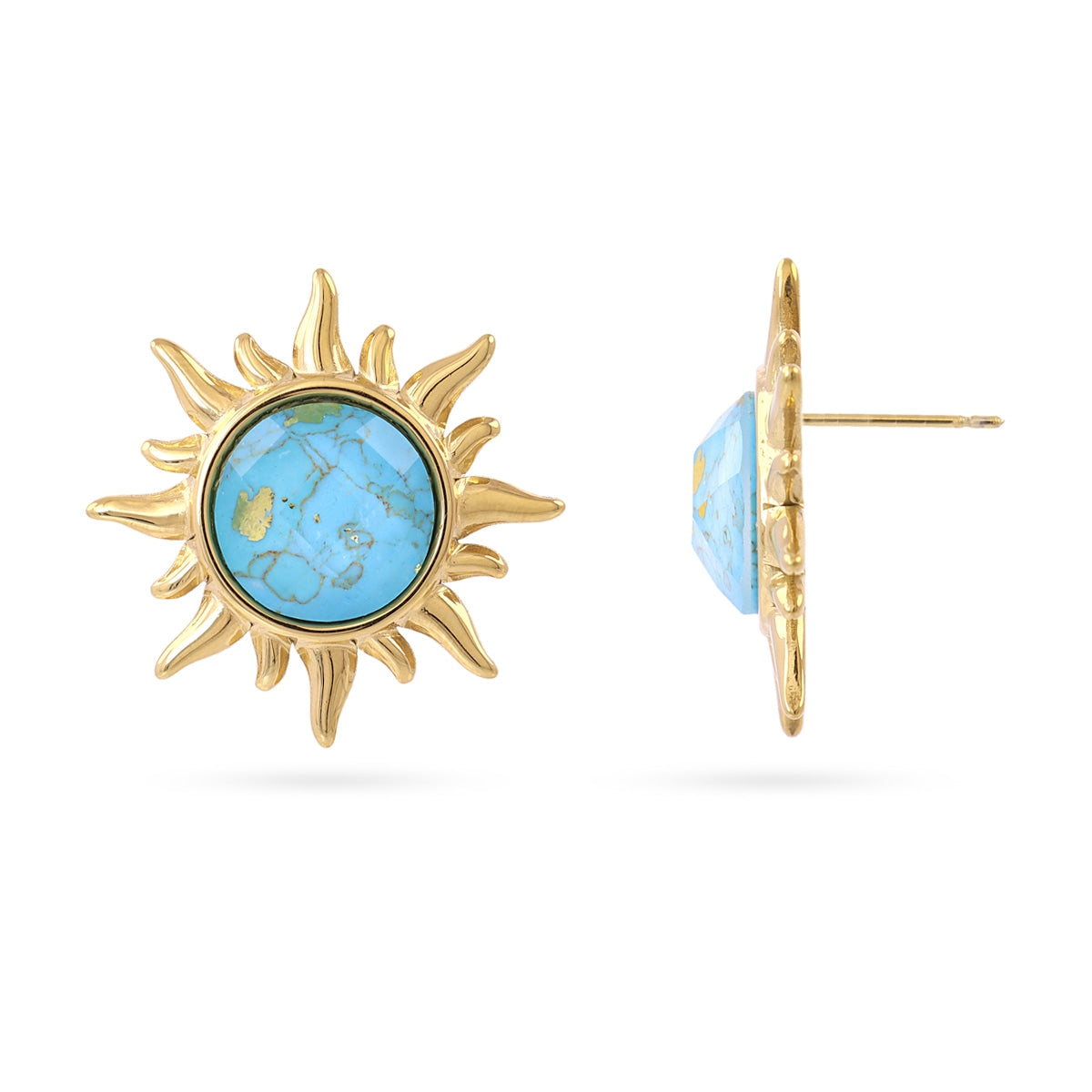 Pendientes Aqua Thalor Dorado Anartxy