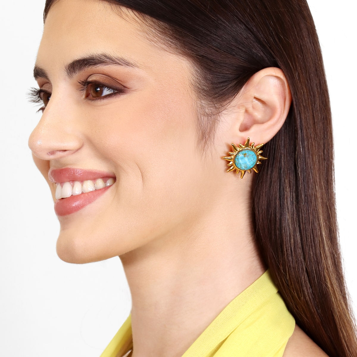 Pendientes Aqua Thalor Dorado Anartxy