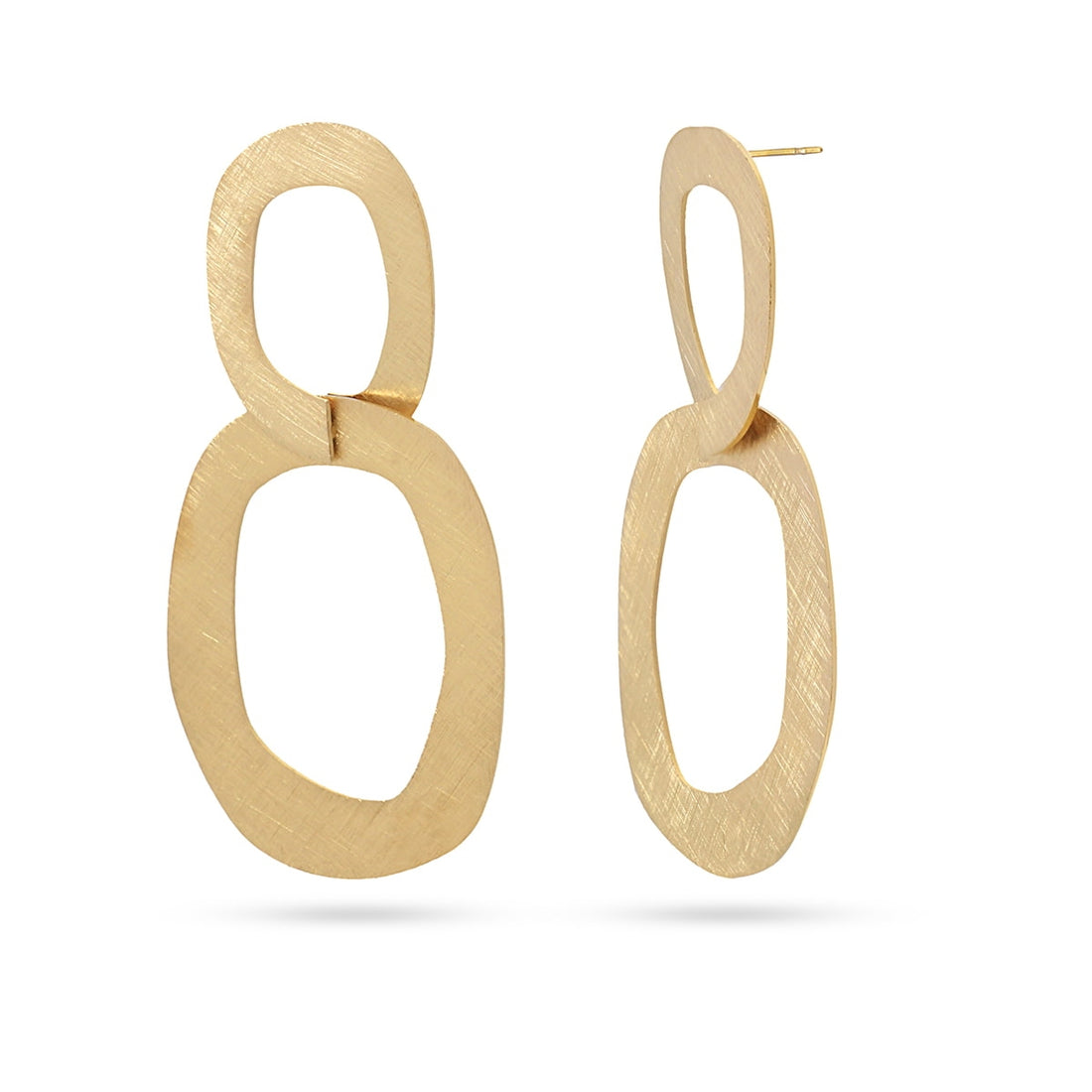 Pendientes Matt Gleamless Dorado Anartxy