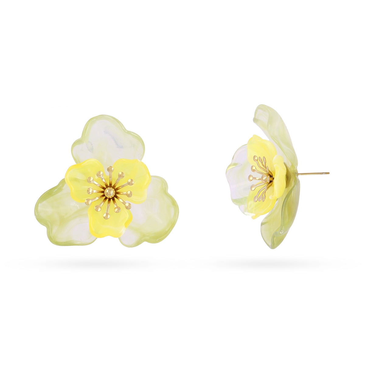 Pendientes Bloom Fiora Amarillo Anartxy