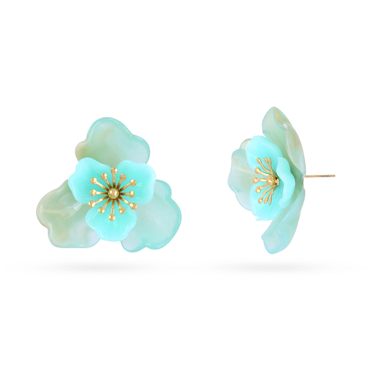 Pendientes Bloom Fiora Verde Anartxy