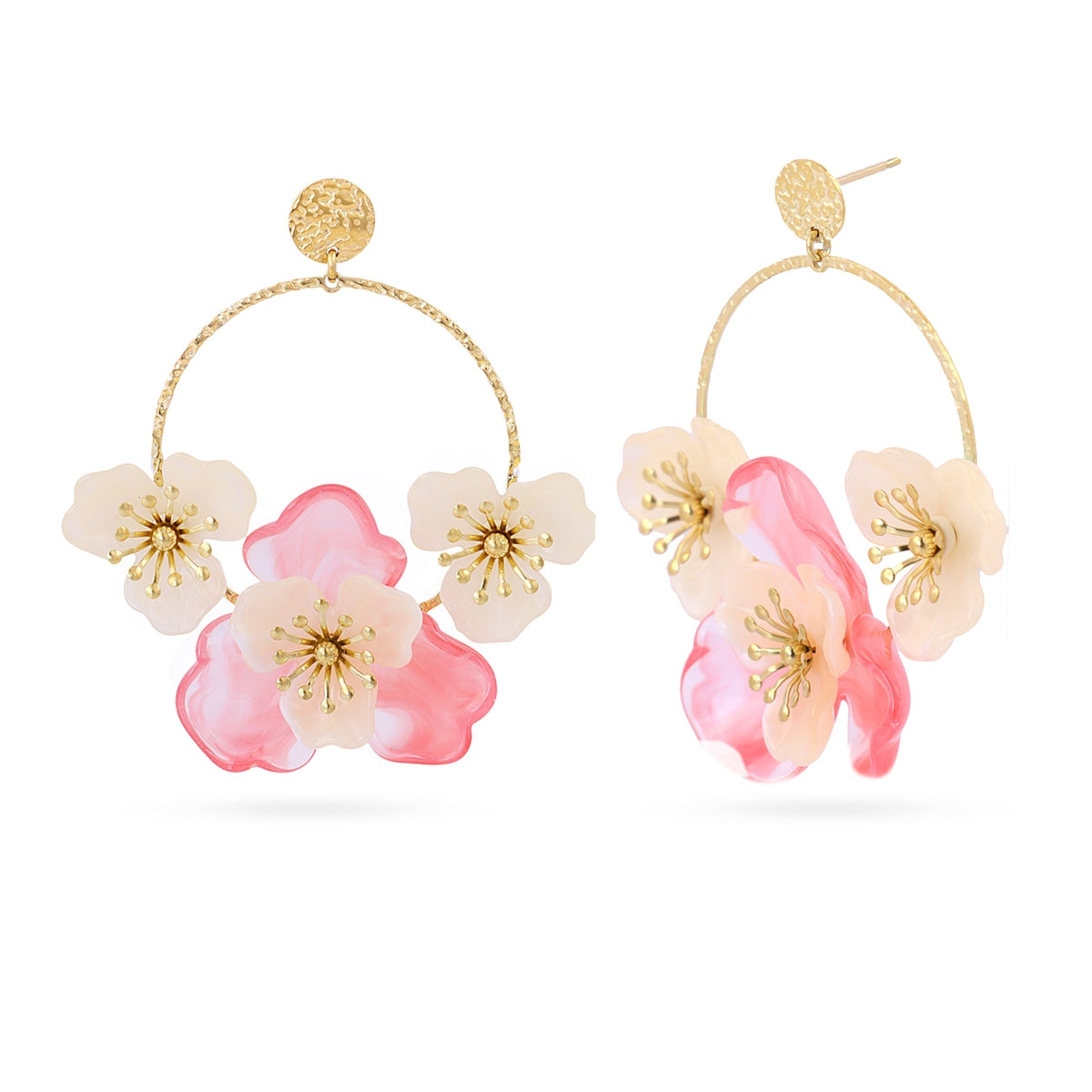 Pendientes Bloom Roseth Rosa Anartxy