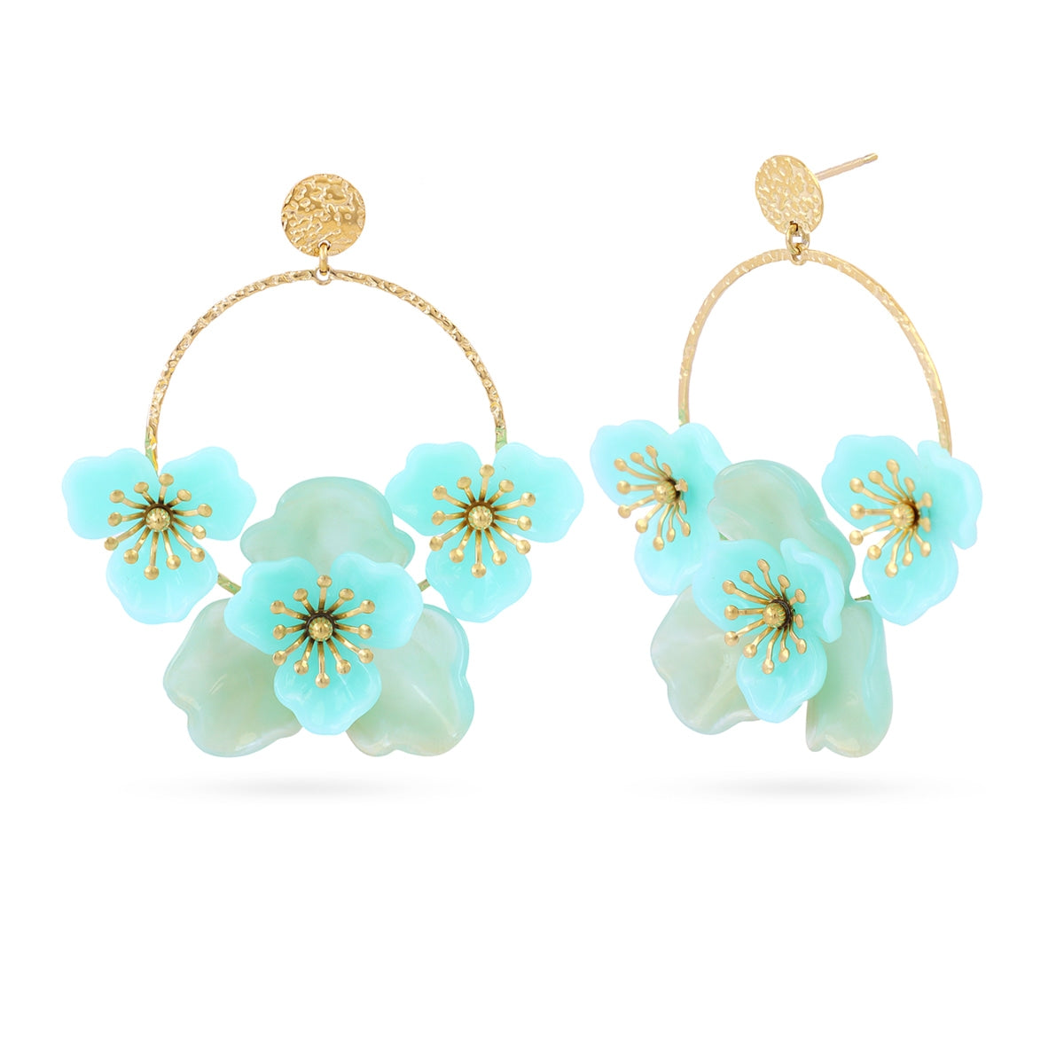 Pendientes Bloom Roseth Verde Anartxy