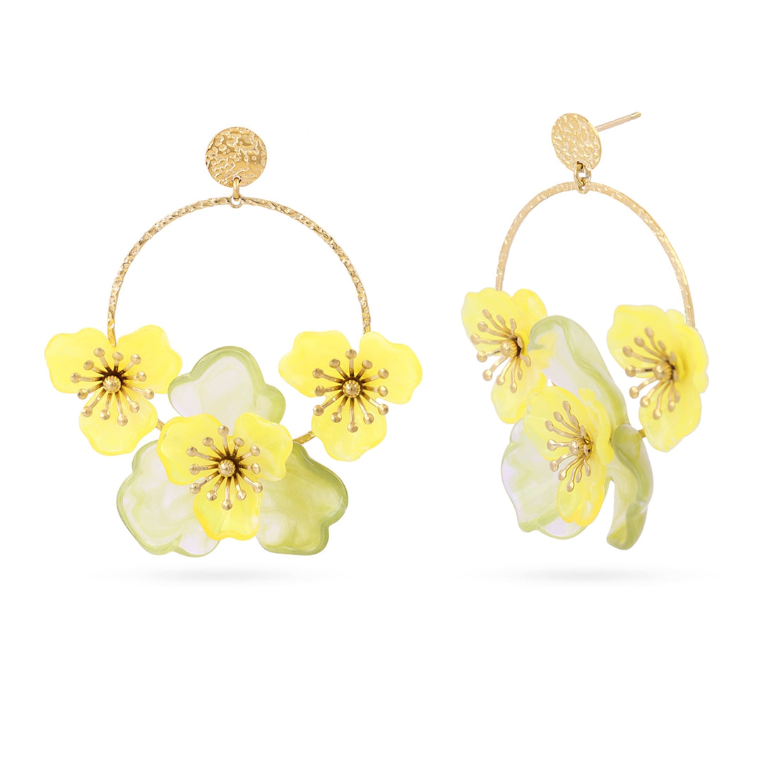 Pendientes Bloom Roseth Amarillo Anartxy