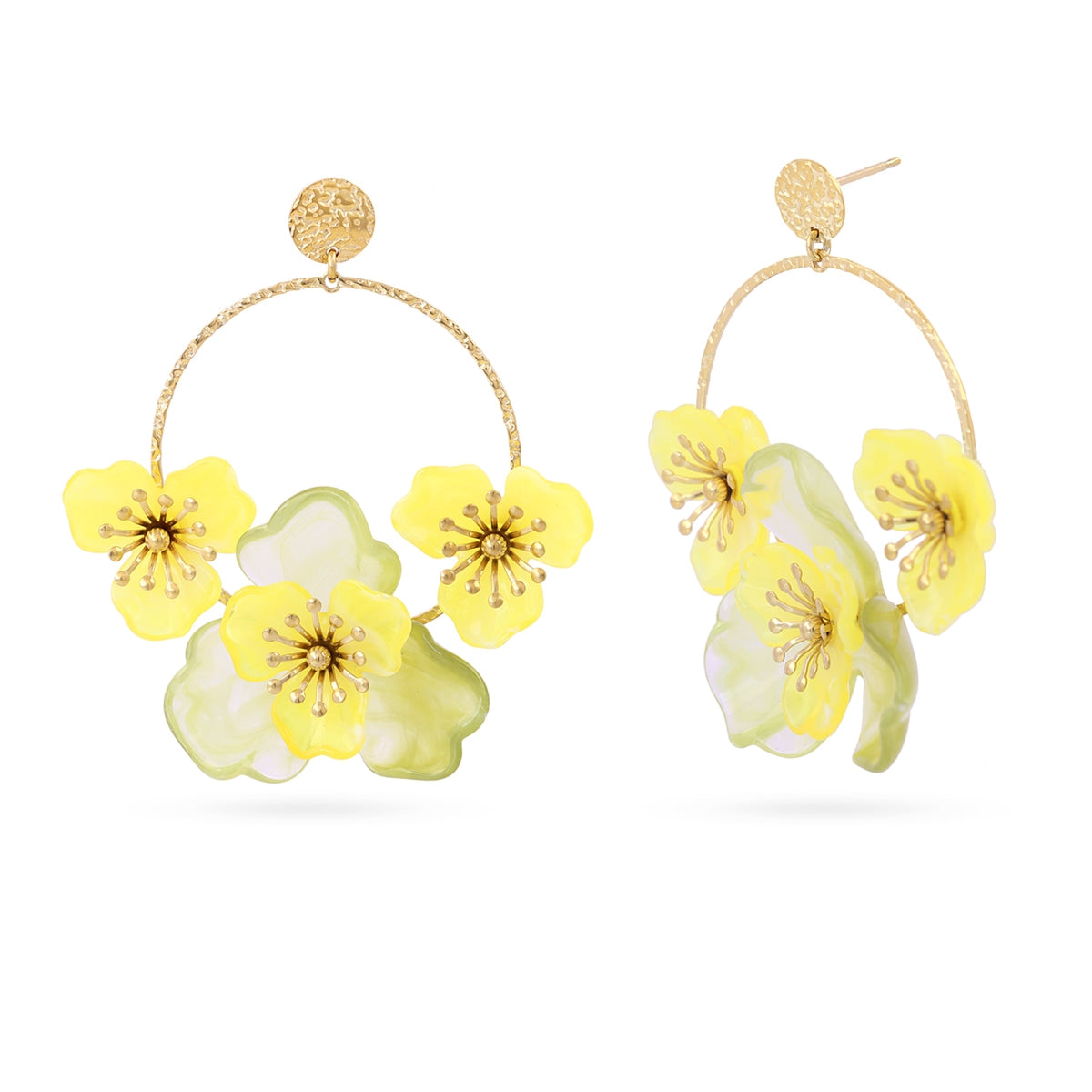 Pendientes Bloom Roseth Amarillo Anartxy