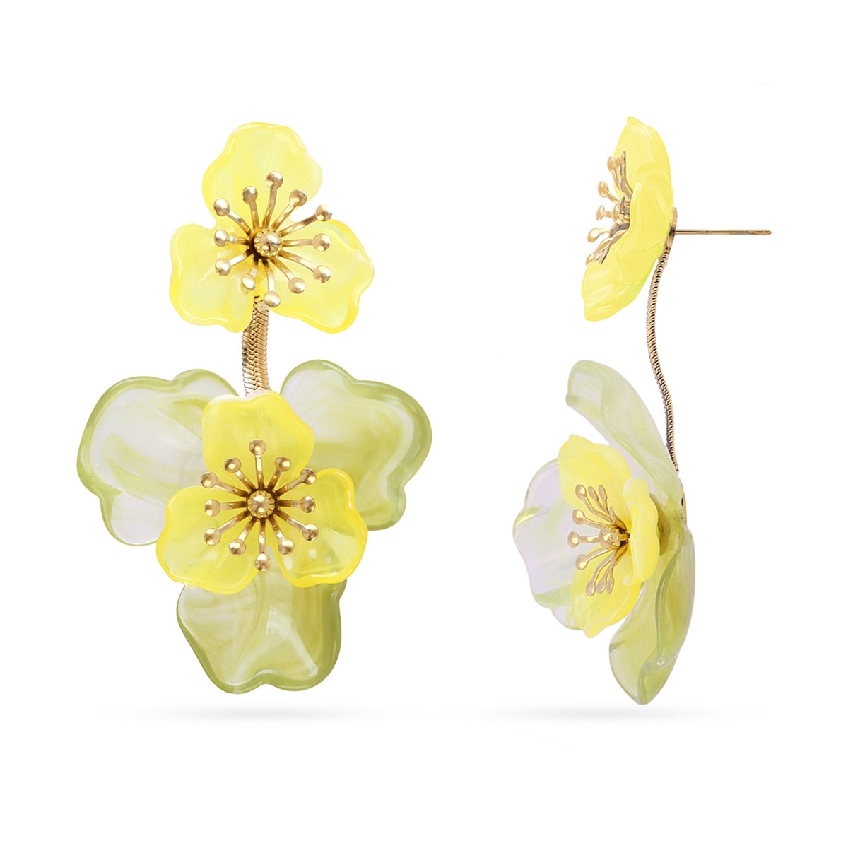 Pendientes Bloom Sylva Amarillo Anartxy
