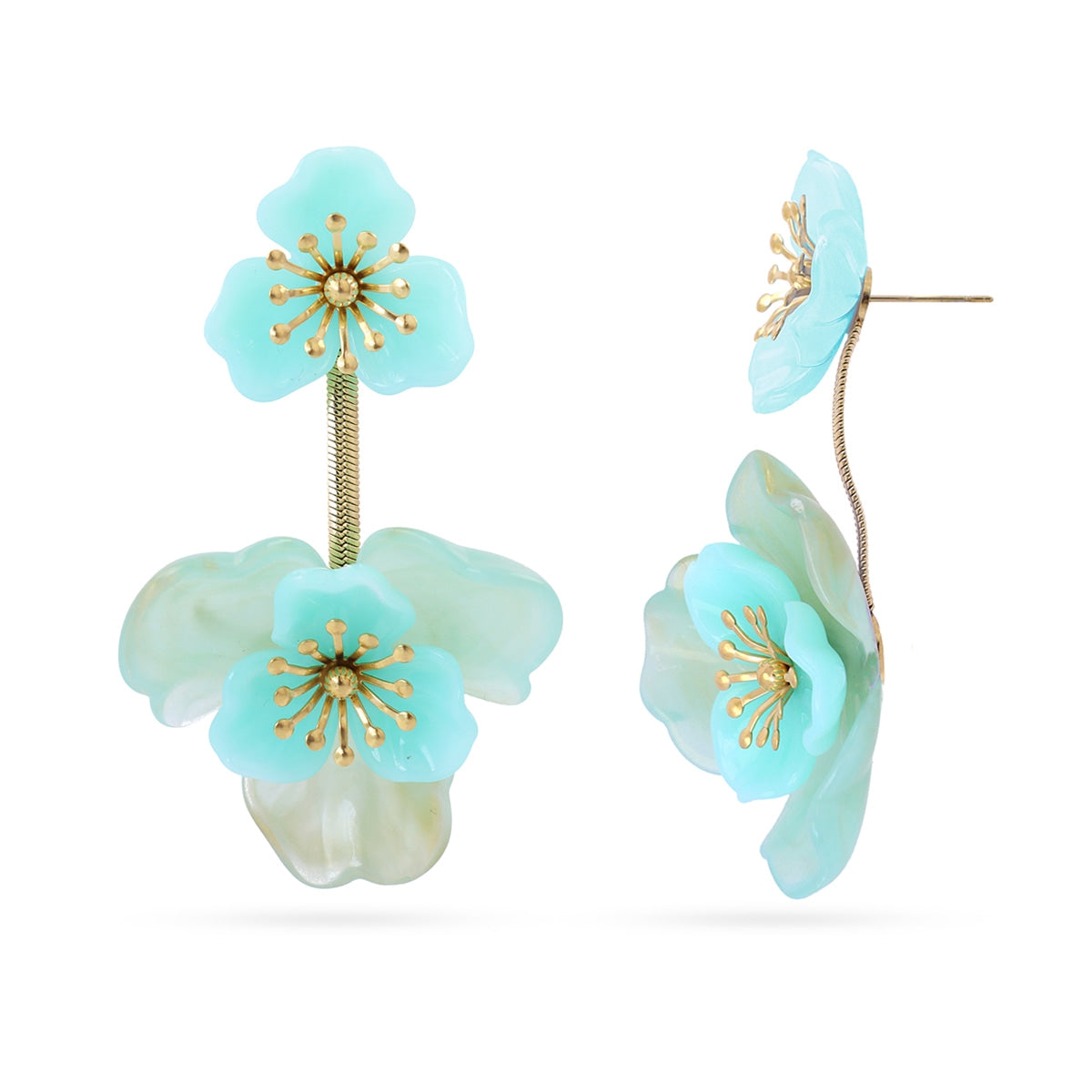 Pendientes Bloom Sylva Verde Anartxy