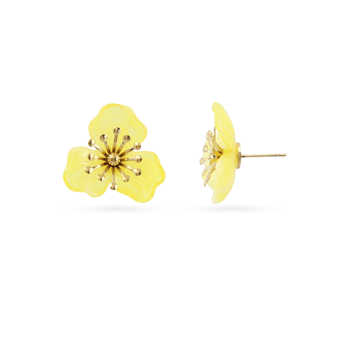 Pendientes Bloom Yara Amarillo Anartxy