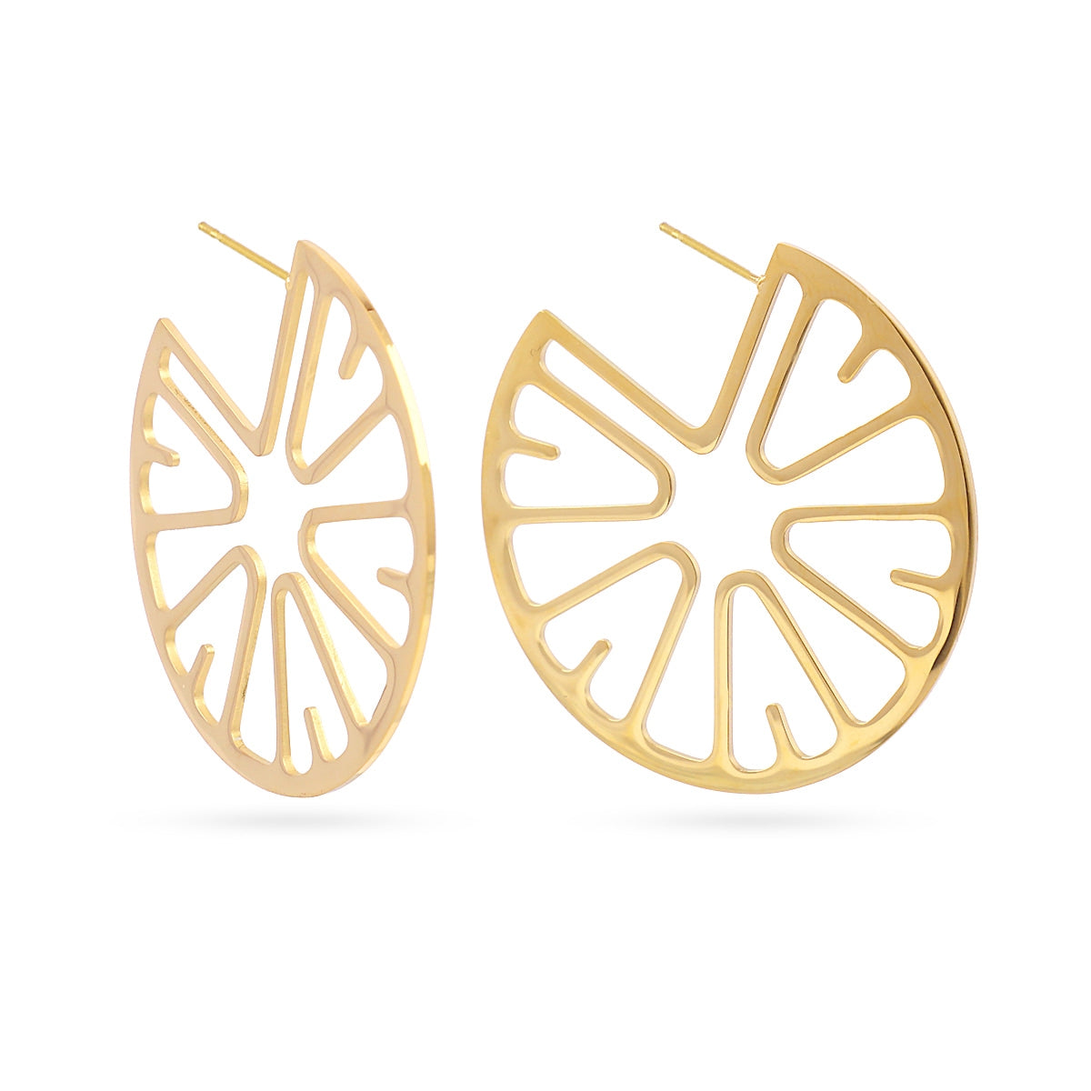 Pendientes Citrus Tangy Dorado Anartxy