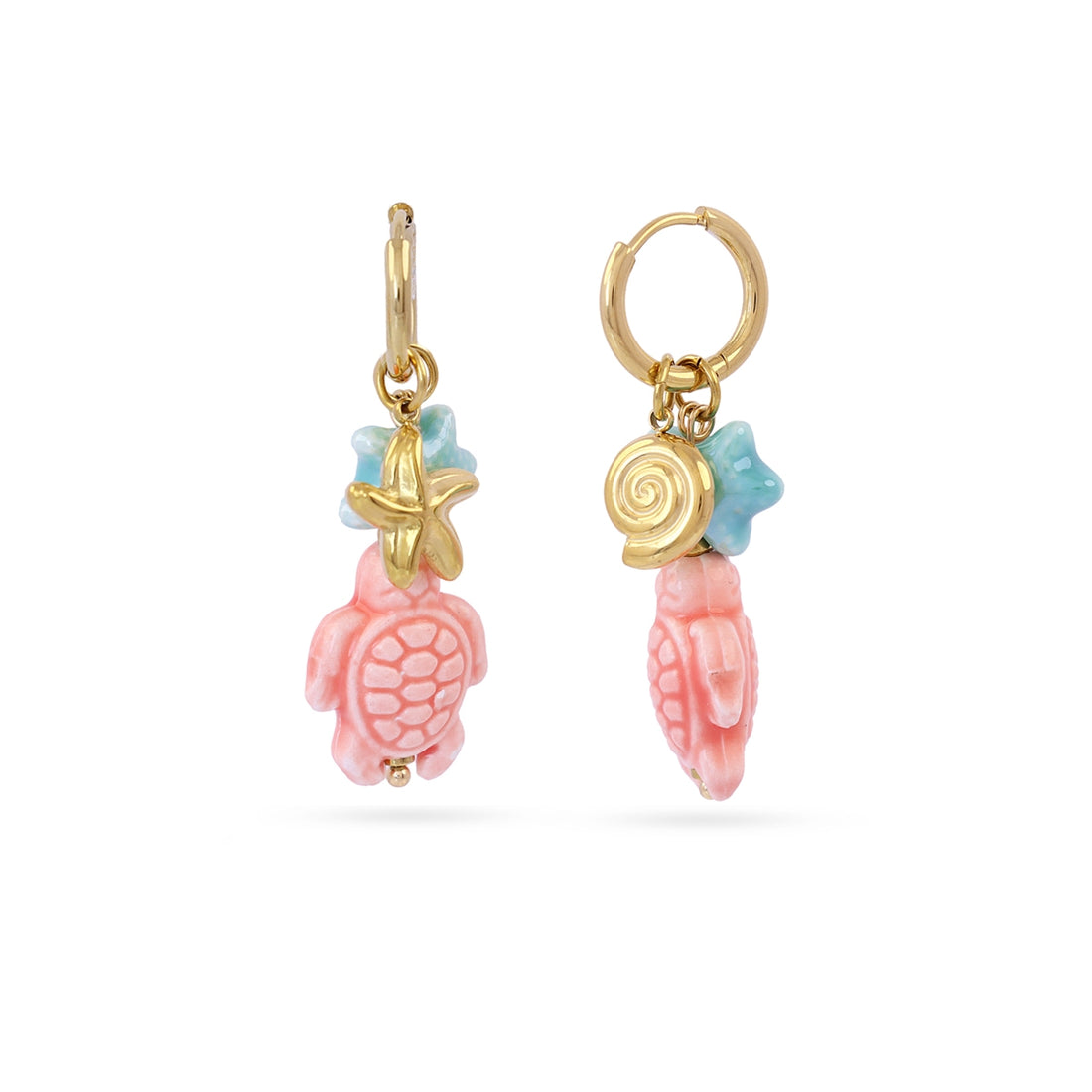 Pendientes Coast Amora Dorado Anartxy
