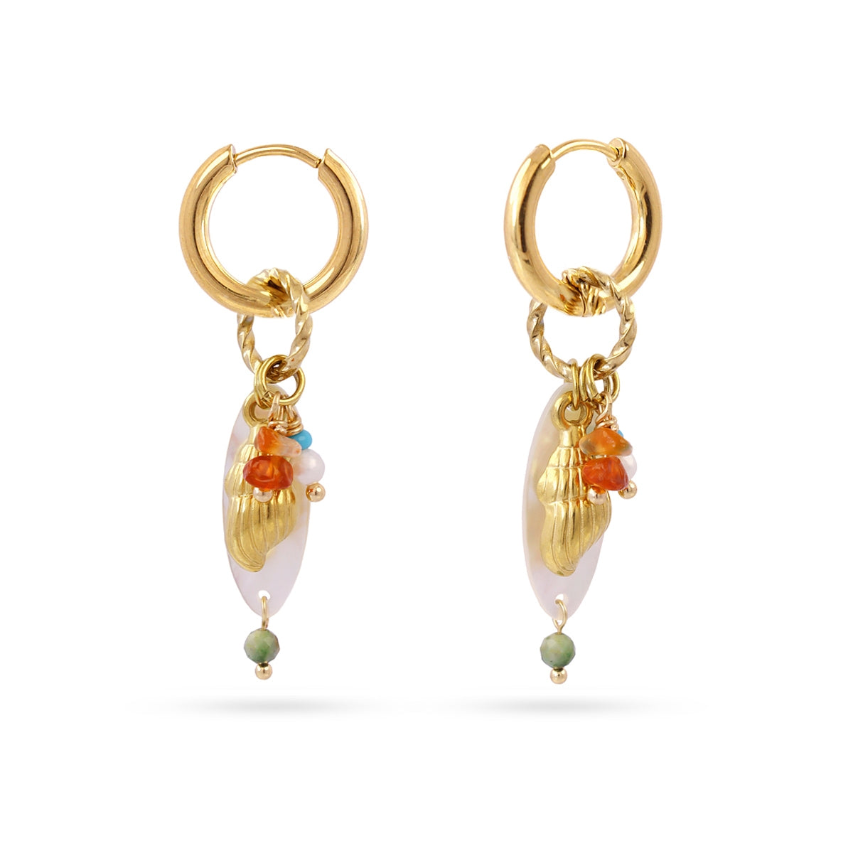 Pendientes Coast Briny Dorado Anartxy