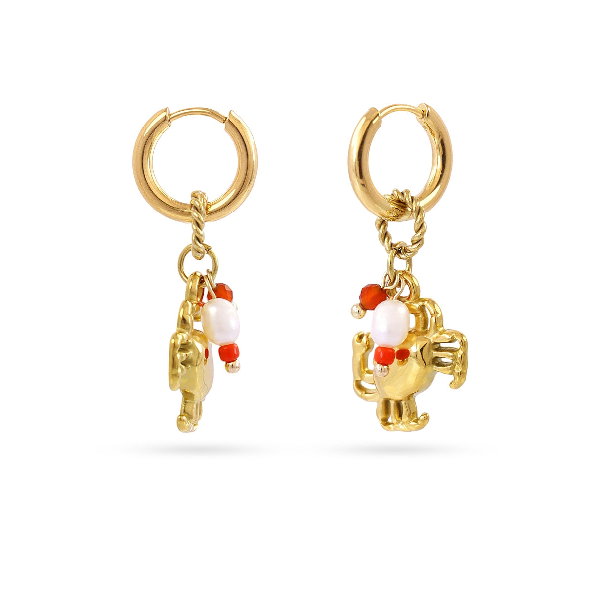 Pendientes Coast Crabell Dorado Anartxy