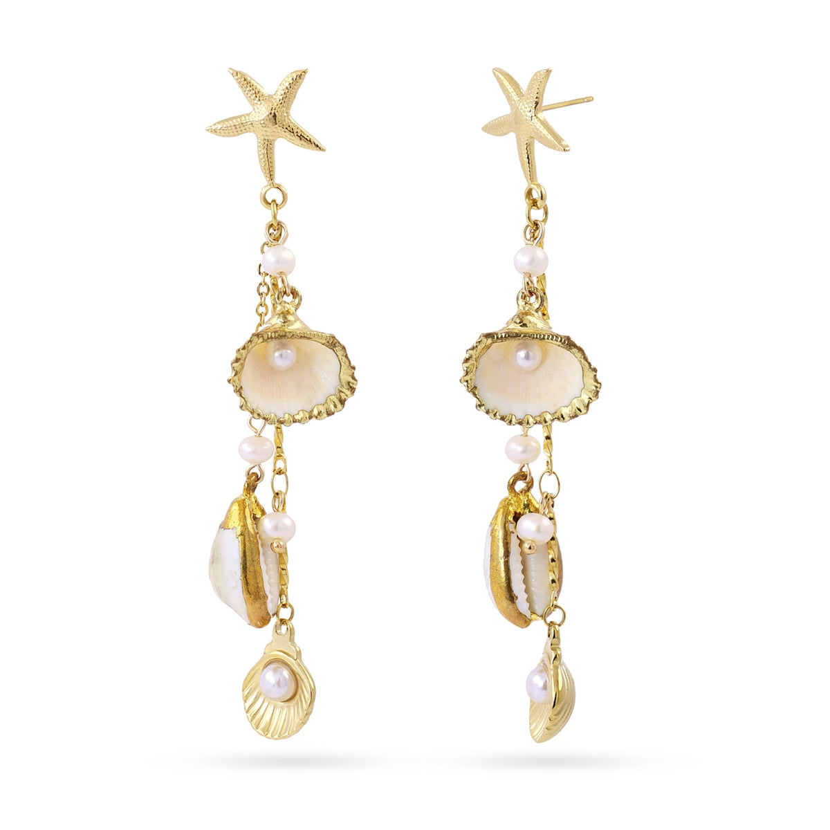 Pendientes Coast Eolia Dorado Anartxy