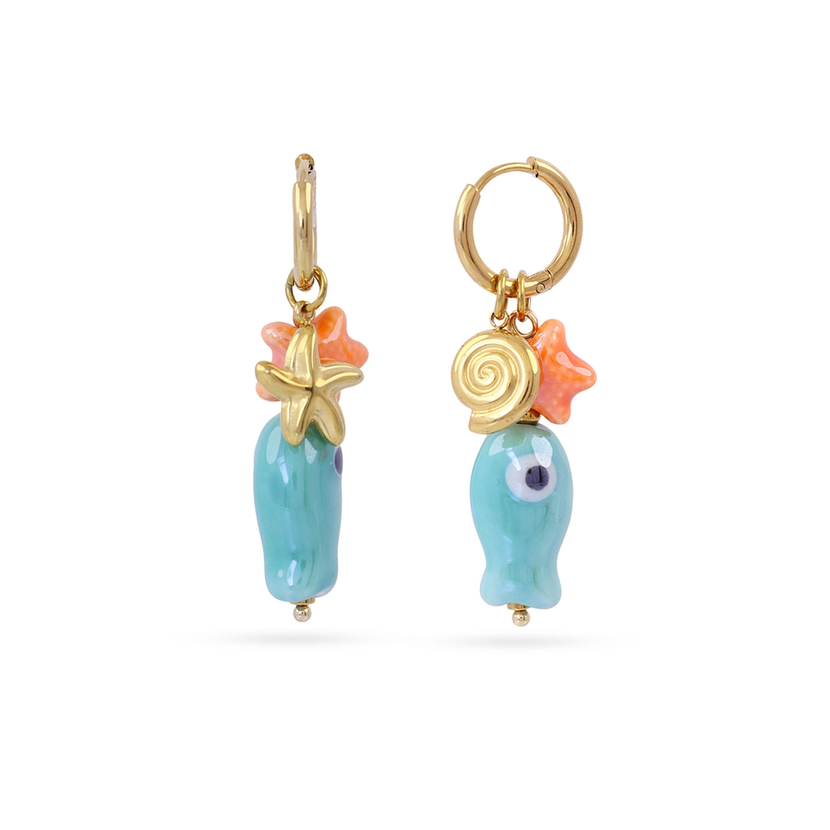 Pendientes Coast Mahona Dorado Anartxy