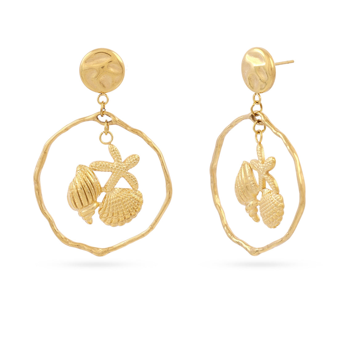 Pendientes Coast Olyra Dorado Anartxy