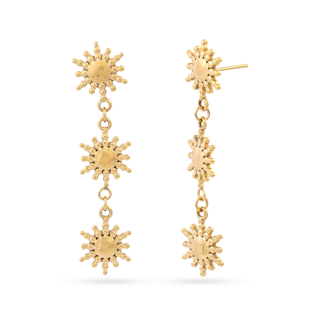 Pendientes Coast Orisa Dorado Anartxy