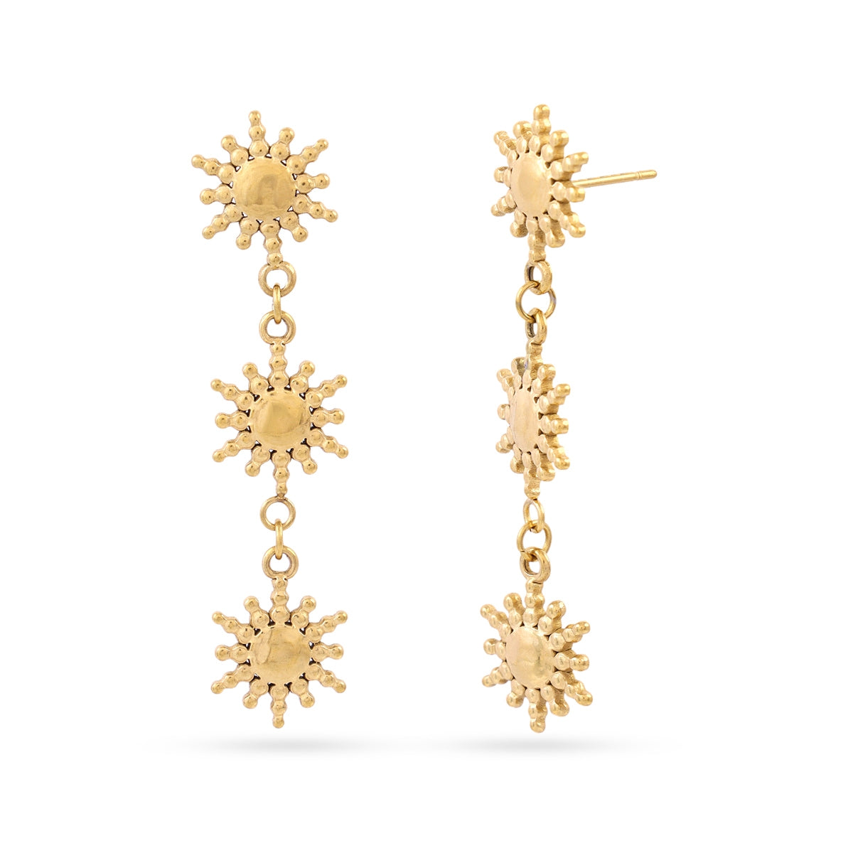 Pendientes Coast Orisa Dorado Anartxy