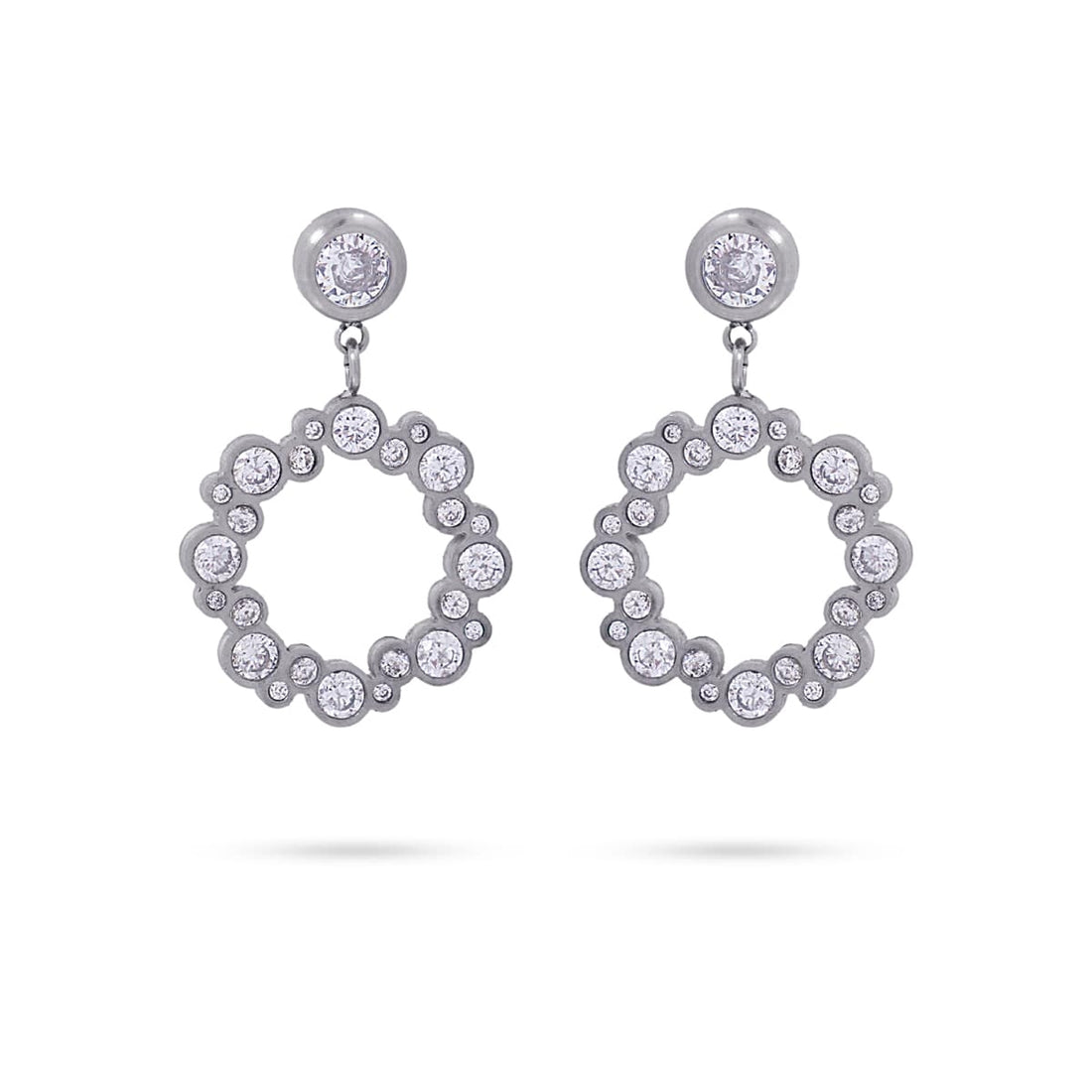 Pendientes Cosmic Plateado Anartxy