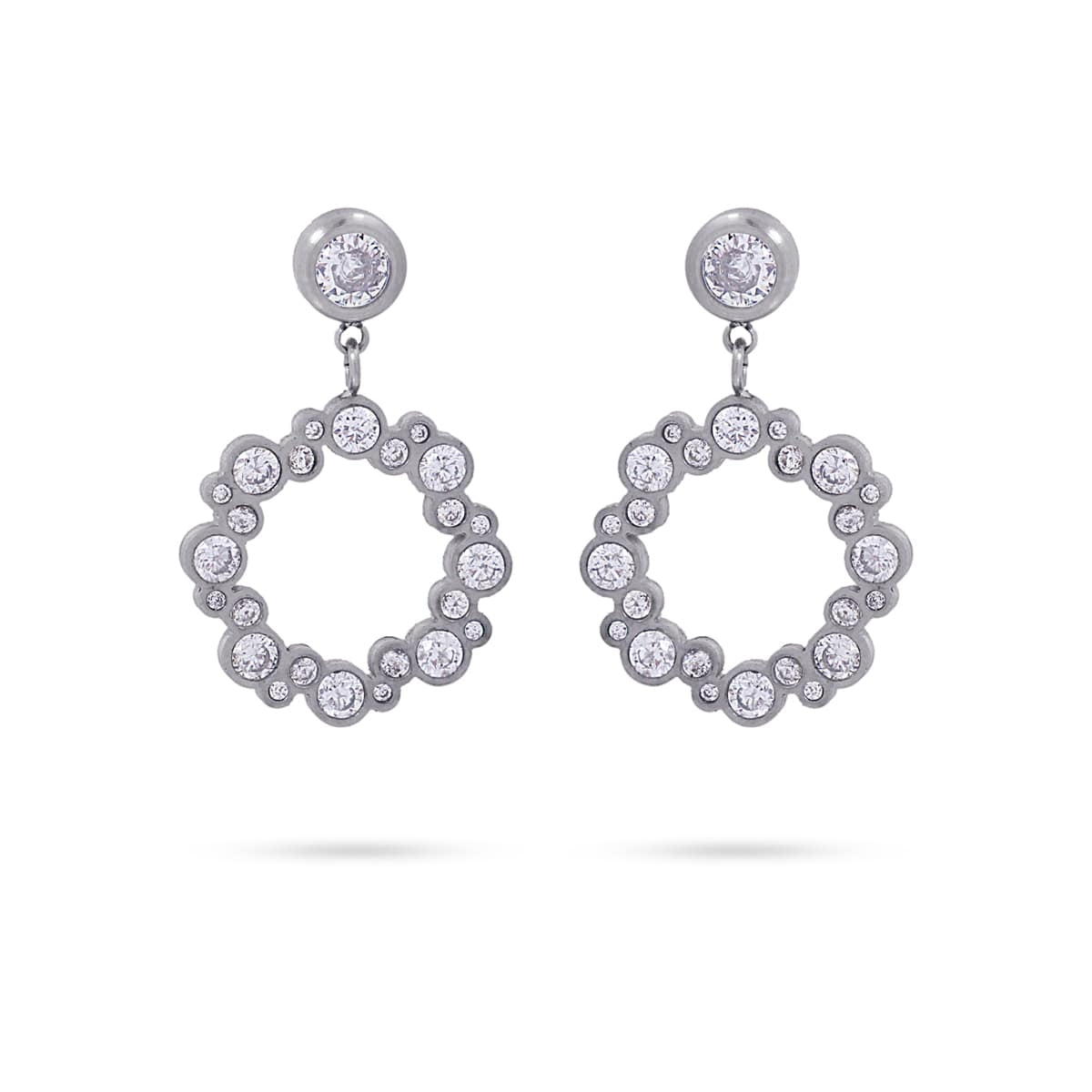 Pendientes Cosmic Plateado Anartxy