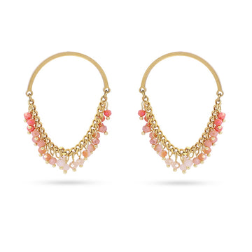 Pendientes Casual Twirl Rosa Anartxy