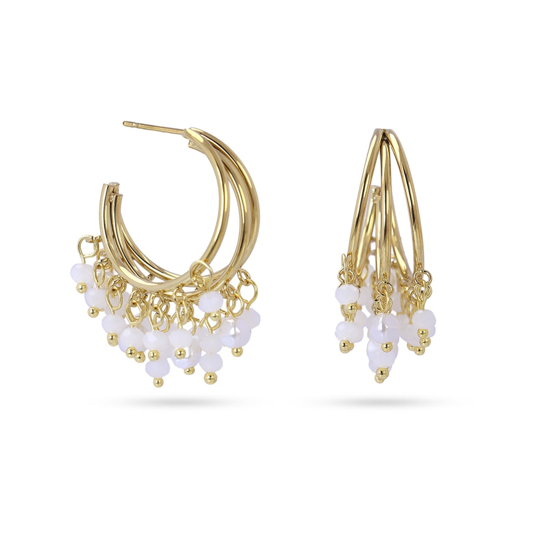 Pendientes Casual Flare Blanco Anartxy