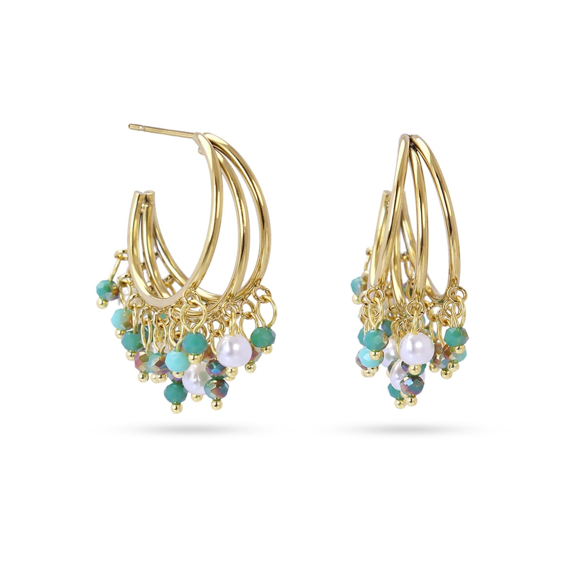 Pendientes Casual Flare Turquesa Anartxy
