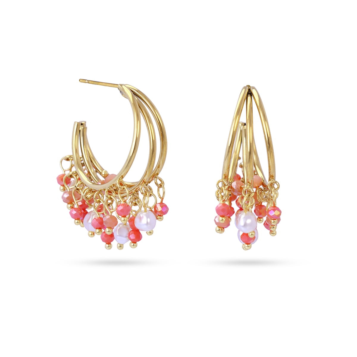 Pendientes Casual Flare Rosa Anartxy
