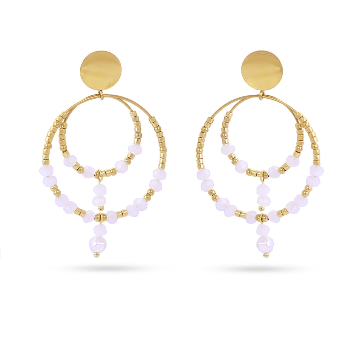 Pendientes Casual Sundrop Blanco Anartxy