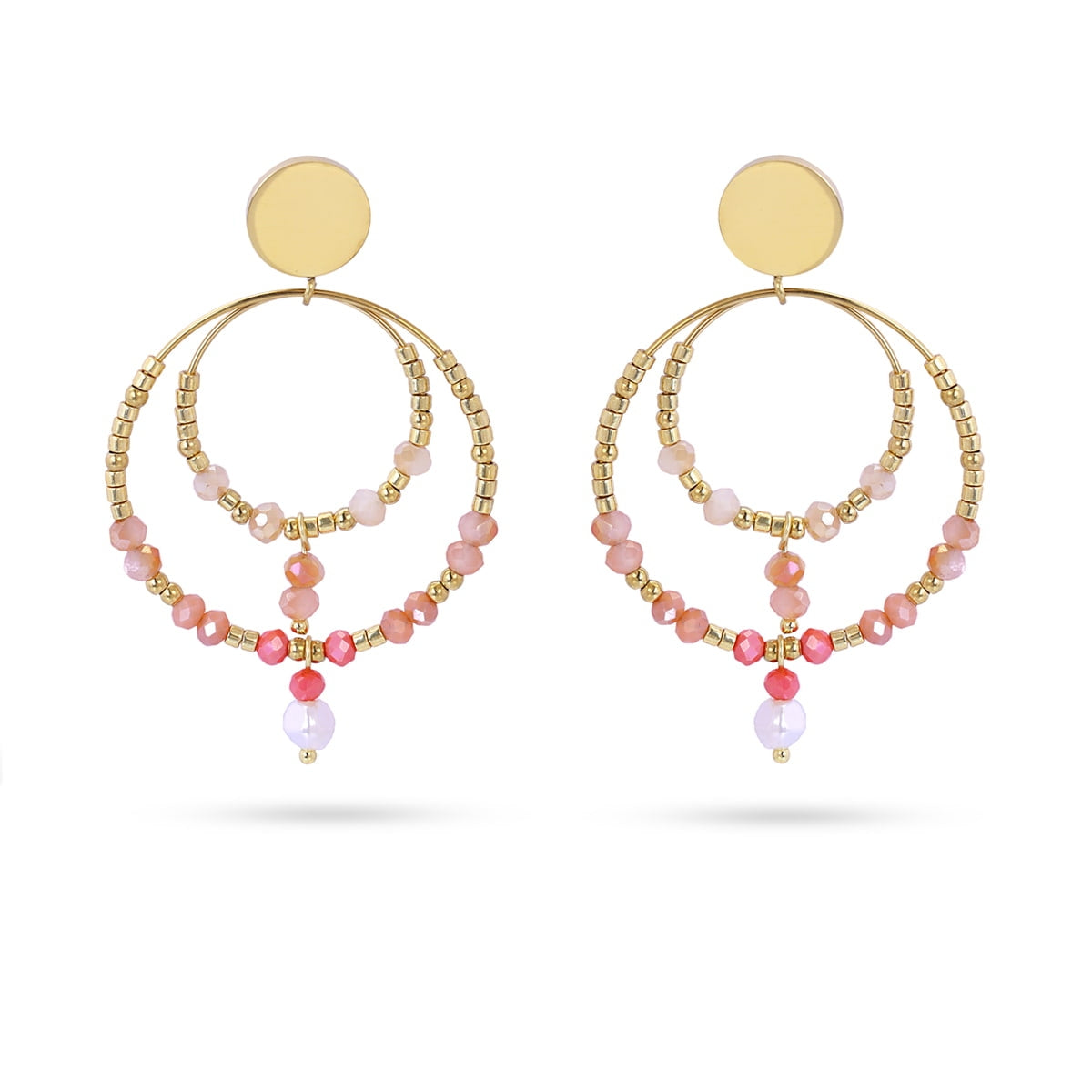 Pendientes Casual Sundrop Rosa Anartxy