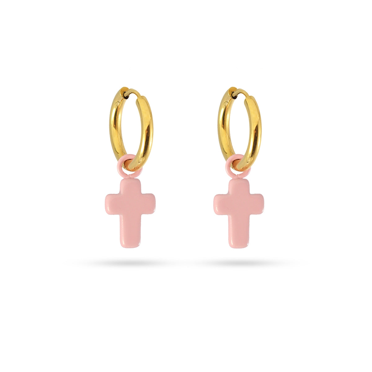Pendientes Cruz Latina Rosa Anartxy