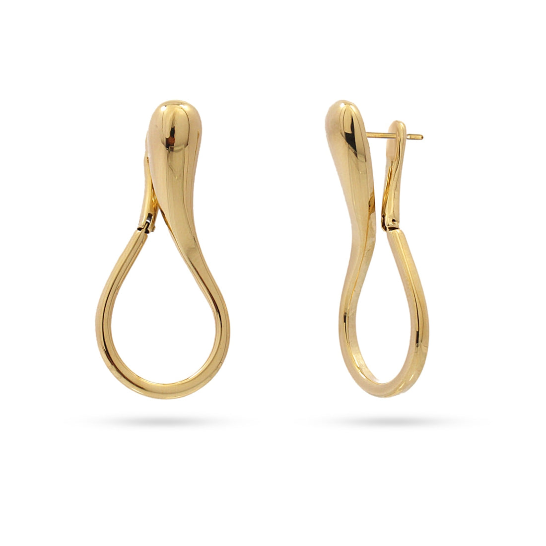 Pendientes Waves Hollow Bubble Dorado Anartxy