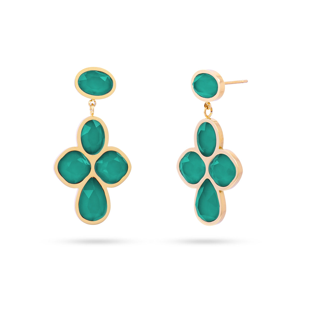 Pendientes Drops Bloom Verde Anartxy